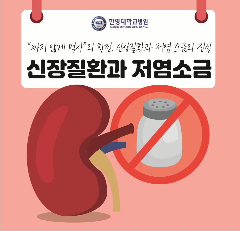 “짜지 않게 먹자”의 함정, 신장질환과 저염 소금의 진실